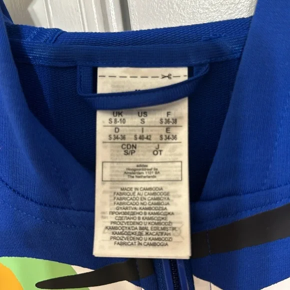 Adidas Originals X Farm Rio Hooded Track Top Women's Size S - Picture 6 of 7